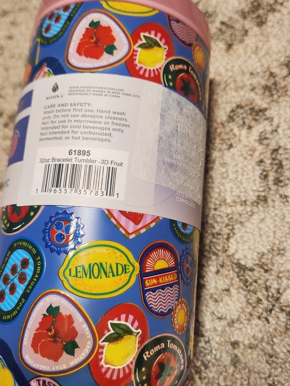 Manna Stainless Steel Summer Print Tumbler - Picture 3 of 9
